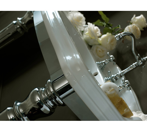 Раковина со структурой напольная Tiffany World King 73.5x54x85 см хром AR834bi/TWKI3070.1cr