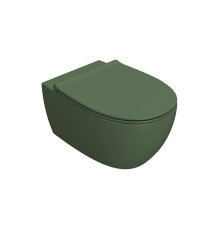 Унитаз подвесной Globo 4ALL безободковый 54х36 см цвет Felce MDS03.FE