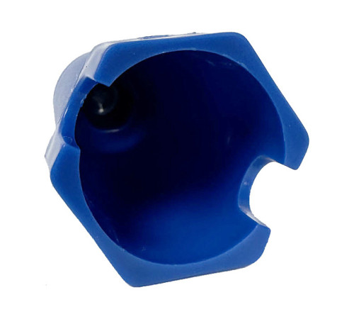 Заглушка Henco 1/2 дюйма НР 80 мм синяя PLUG04-B80