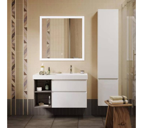 Раковина подвесная Kerama Marazzi Cubo 90х48.5 см правая белый глянцевый CU.wb.90Rh