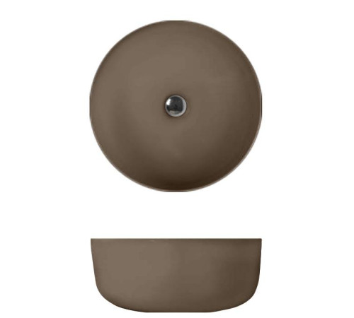 Раковина-чаша Kerasan Nolita 40х15 см без отверстия Bruno matt 534488