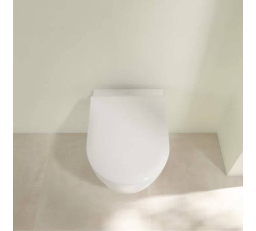 Унитаз подвесной Villeroy & Boch Avento безободковый с сиденьем SlimSeat микролифт 5656RS01
