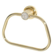 Полотенцедержатель кольцо Boheme Royal Cristal золото 10925-G-B