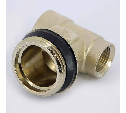 Концевик для коллектора Tiemme никелированный 1/2x1x3/8 ВНВ 1950003