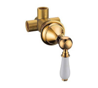 Дайвертер встраиваемый Boheme Imperiale золото глянцевое 623