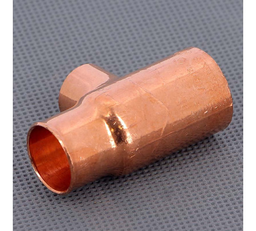 Тройник медный под пайку Viega 22х15х18 мм 102944