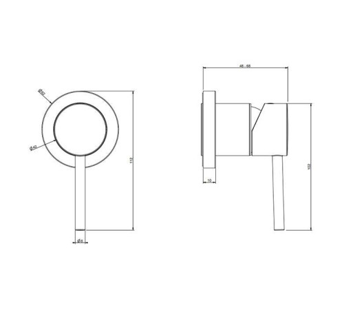Смеситель для душа встраиваемый Gessi Emporio Via Tortona на 1 выход хром 19712#031