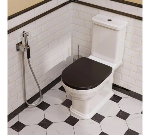 Сиденье для унитаза Kerama Marazzi Pompei черный глянцевый PO.seat.01\BLK