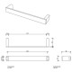 Полотенцедержатель Decor Walther Contract 30 см черный матовый 0650660