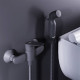 Смеситель для душа с гигиеническим душем AM.PM Like черный матовый 778000300