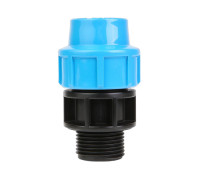 Муфта компрессионная Политэк 25 x 1 Н для труб ПНД 506681