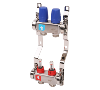 Коллекторная группа Hogert Premium 1 x 3/4 EK 2 выхода с расходомерами HOGMS50206