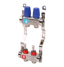 Коллекторная группа Hogert Premium 1 x 3/4 EK 2 выхода с расходомерами HOGMS50206