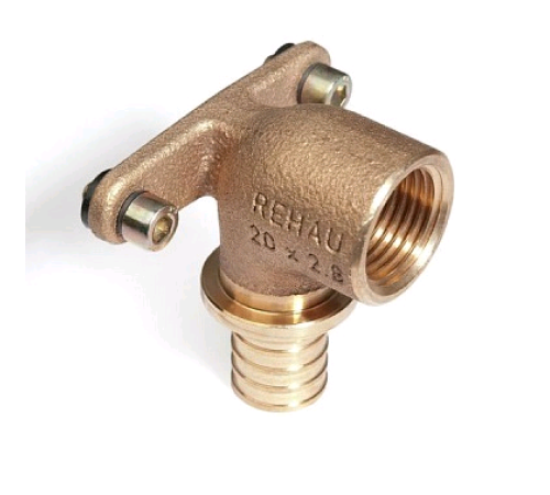 Угольник настенный REHAU RAUTITAN RX+ 20-Rp 3/4 бронза 14563603001