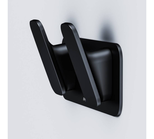 Крючок для полотенец двойной AM.PM Inspire V2.0 черный матовый A50A35622