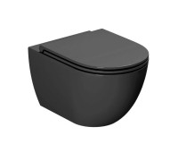 Унитаз подвесной безободковый Azzurra Comoda 51.5x36 см Carbone CMVCSPE00000CA