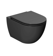 Унитаз подвесной безободковый Azzurra Comoda 51.5x36 см Carbone CMVCSPE00000CA