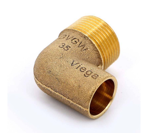 Угол 90° бронзовый Viega пайка-НР 18х3/4 133108