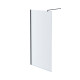 Душевая перегородка Aquanet Walk In WIW 10020BL 1000x2000 мм с держателем черный профиль AQ WIW 10020BL