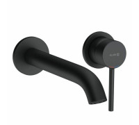 Смеситель для раковины Kludi BOZZ M однорычажный с донным клапаном черный матовый 382453976