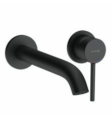 Смеситель для раковины Kludi BOZZ M однорычажный с донным клапаном черный матовый 382453976