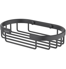 Мыльница-решетка Aquanet AQ4956MB матовый черный AQ4956MB