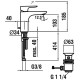 Смеситель для раковины Laufen Cityplus с донным клапаном хром 3.1175.1.004.111.1