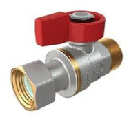 Кран шаровой Giacomini R254P 1/2 Н-В с накидной гайкой для котлов и счетчиков R254PX012