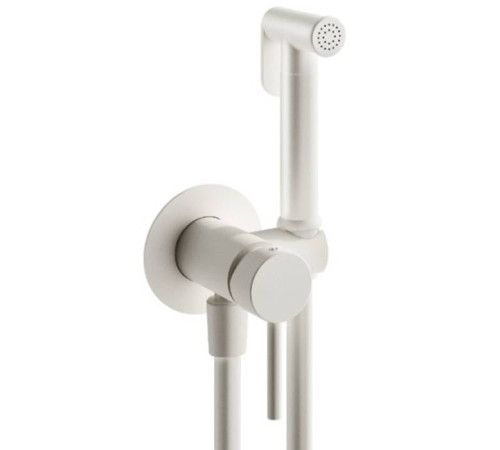 Гигиенический душ со смесителем Plumberia Selection IXO шланг 125 см белый матовый XO2000BO