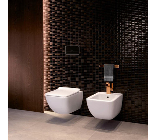 Биде подвесное Villeroy & Boch Subway 2.0 37.5х56х28.5 см CeramicPlus альпийский белый 441100R1