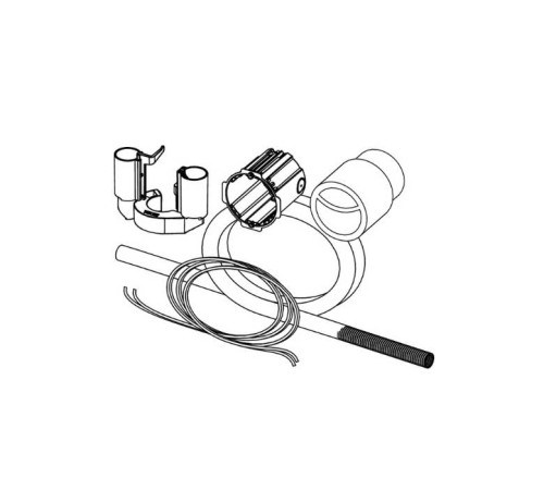 Комплект подключения пневматической панели смыва TECE TECEflushpoint для бачка Uni 9240976