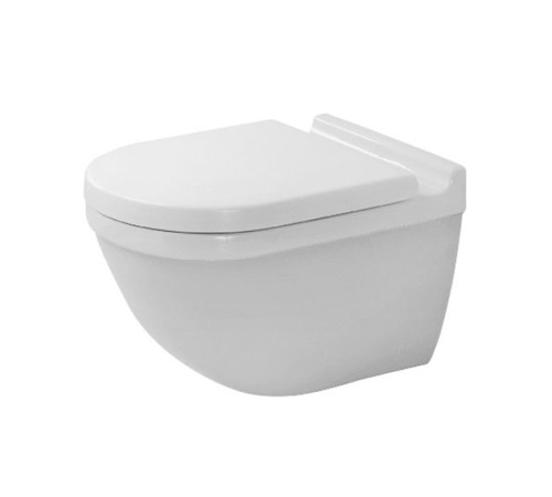 Унитаз подвесной безободковый Duravit Starck 3 540x360 мм с сиденьем микролифт белый 45270900A1