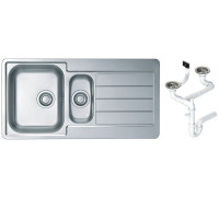 Мойка кухонная Alveus Line 10 980х500х160 мм оборачиваемая с сифоном 1064281