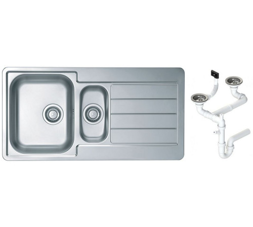 Мойка кухонная Alveus Line 10 980х500х160 мм оборачиваемая с сифоном 1064281