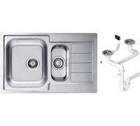 Мойка кухонная Alveus Line 70 790х500х160 мм оборачиваемая с сифоном 1065684