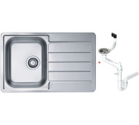 Мойка кухонная Alveus Line 80 790х500х160 мм оборачиваемая с сифоном 1066750