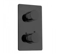 Термостат для душа Bossini Oki встраиваемый с девиатором черный Z00002.073