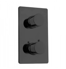 Термостат для душа Bossini Oki встраиваемый с девиатором черный Z00002.073