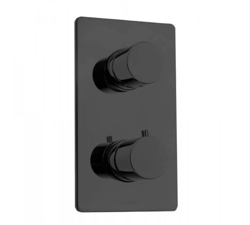 Термостат для душа Bossini Oki встраиваемый с девиатором черный Z00002.073