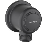Шланговое подсоединение Aquatek КЛАССИК матовый черный AQ2461MB