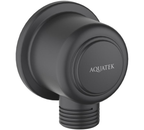 Шланговое подсоединение Aquatek КЛАССИК матовый черный AQ2461MB