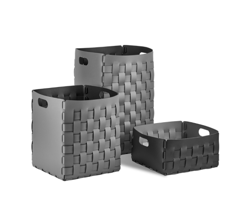 Корзинка ADJ Bottega 25x25x20 см черный/серый 1044.01/03