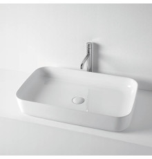 Раковина накладная Kerasan Tribeca 70х43 см без отверстия белый 460201