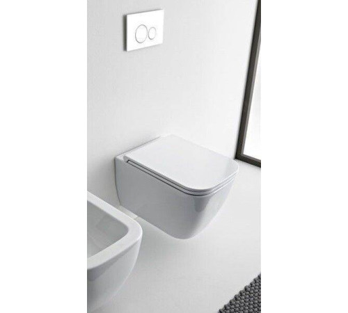 Унитаз подвесной Scarabeo Teorema 2.0 360x520x350 мм белый 5126CL