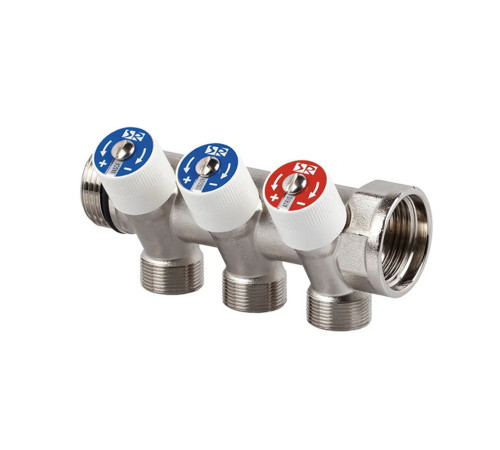 Коллектор распределительный SR Rubinetterie 3 выхода 1 x 1/2 0054-2500N300