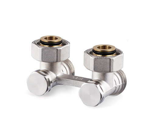 Угловой Н-образный клапан SR Rubinetterie никель 0740-2000N0E0