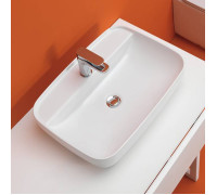 Раковина встраиваемая сверху Kerasan Tribeca 60х43 см 1 отверстие белый 514201