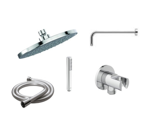 Душевой набор 5 в 1 Ideal Standard Idealrain (BD140AA+B9445AA+BC807AA+BC774AA+BE175AA) BD389AA