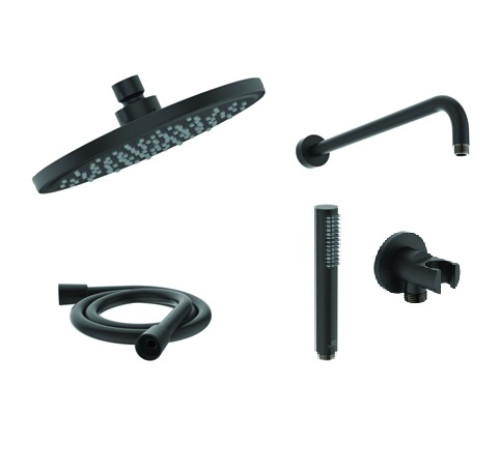 Душевой набор 5 в 1 Ideal Standard Idealrain черный (BD140XG+B9445XG+BC807XG+BC774XG+BE175XG) BD389XG