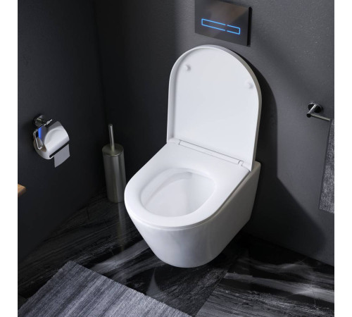 Унитаз подвесной AM.PM Spirit V2.0 FlashClean с сиденьем микролифт C741701SC